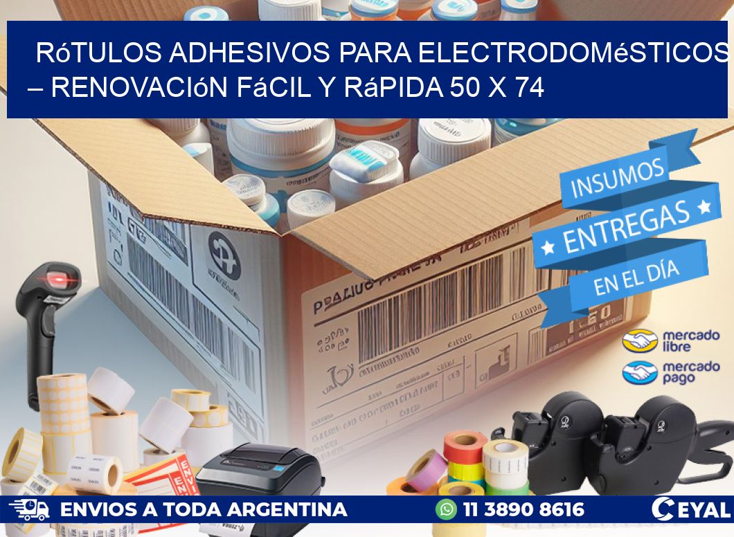 Rótulos Adhesivos para Electrodomésticos – Renovación Fácil y Rápida 50 x 74