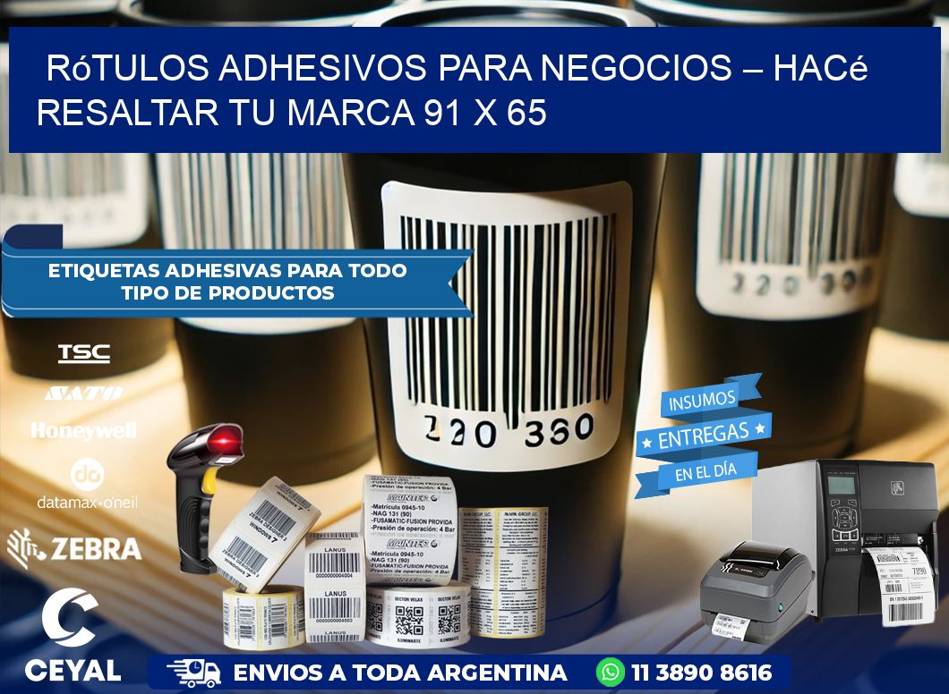 Rótulos Adhesivos para Negocios – Hacé Resaltar Tu Marca 91 x 65