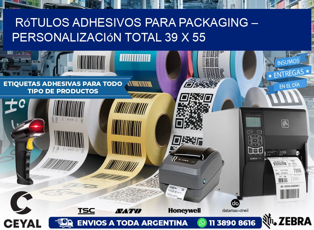 Rótulos Adhesivos para Packaging – Personalización Total 39 x 55