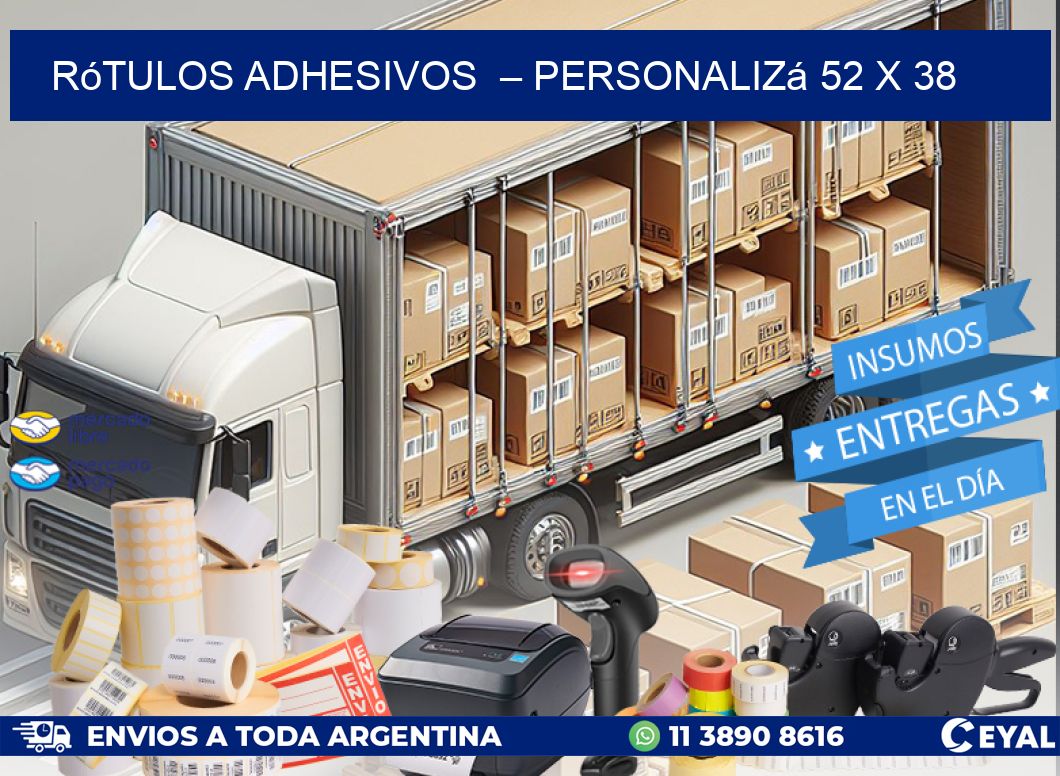 Rótulos Adhesivos  – Personalizá 52 x 38