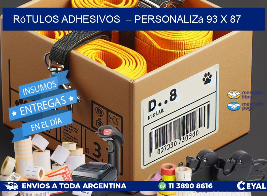 Rótulos Adhesivos  – Personalizá 93 x 87