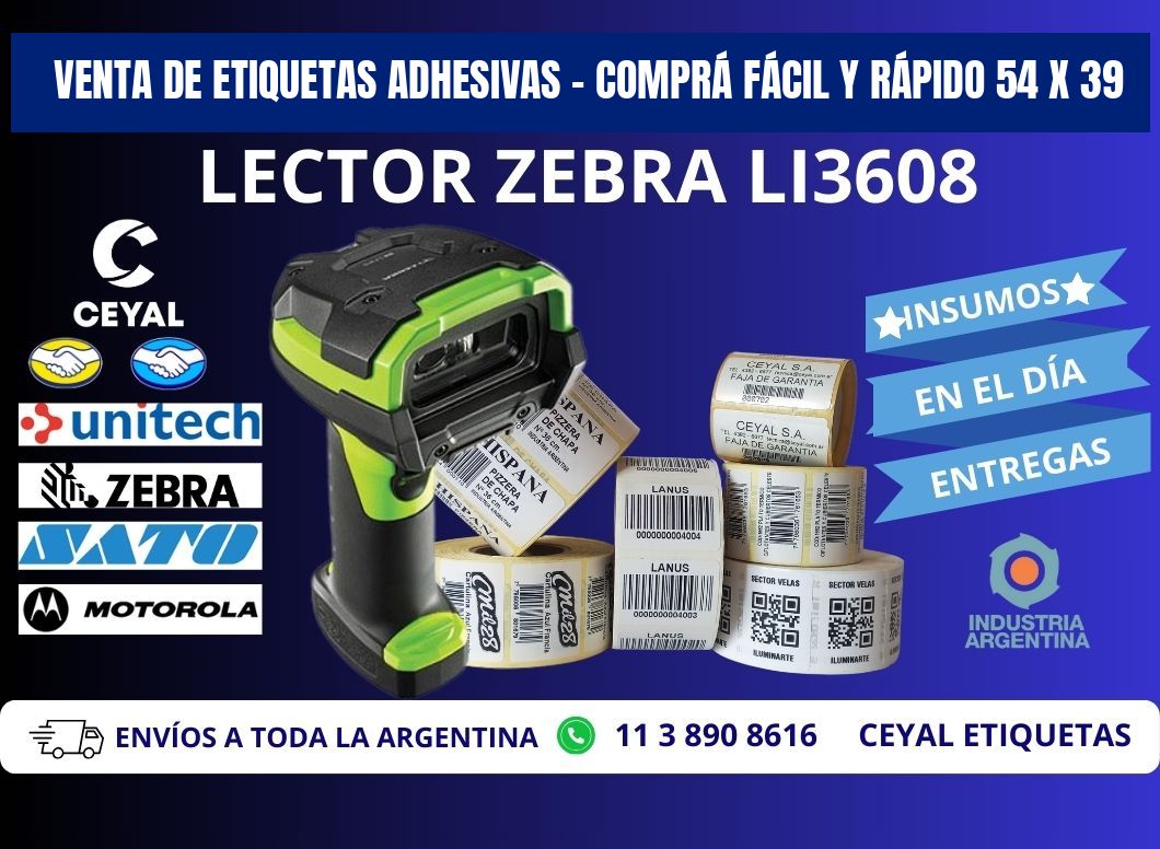 VENTA DE ETIQUETAS ADHESIVAS – COMPRÁ FÁCIL Y RÁPIDO 54 x 39