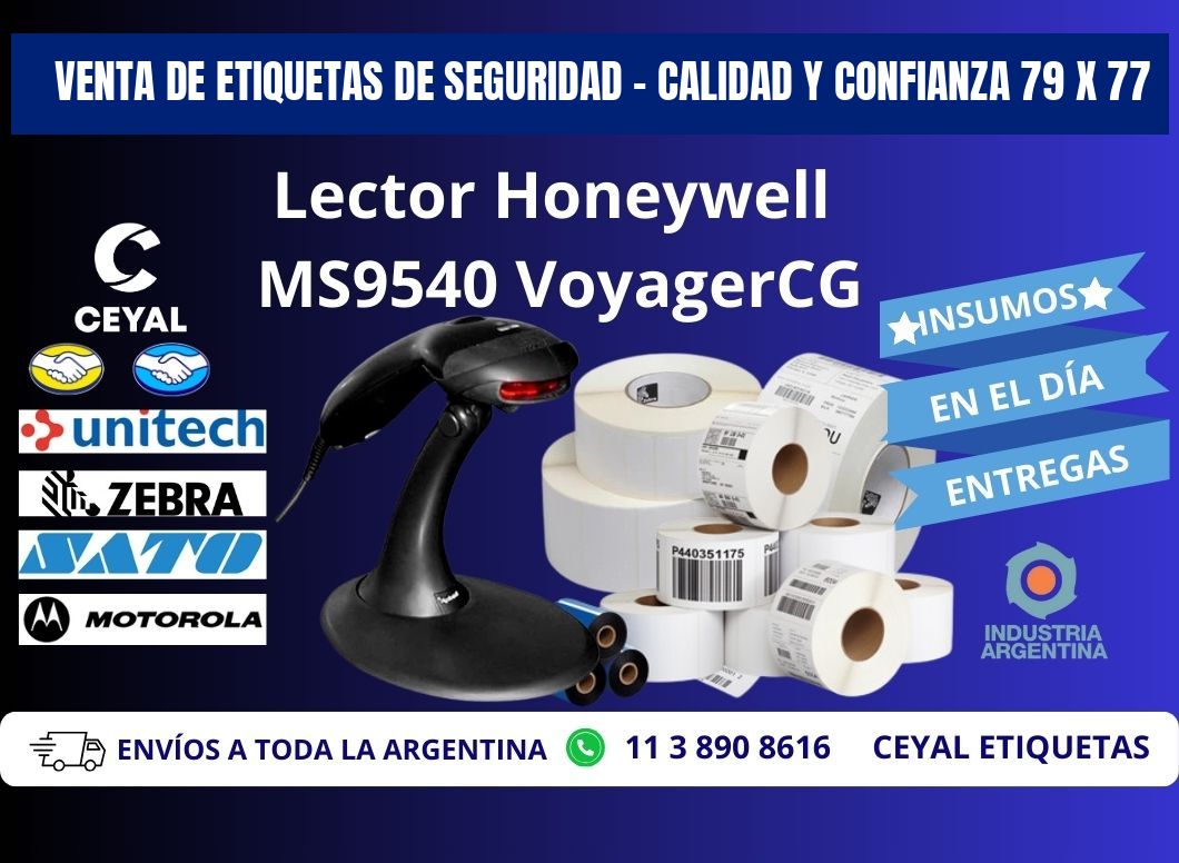 VENTA DE ETIQUETAS DE SEGURIDAD – CALIDAD Y CONFIANZA 79 x 77