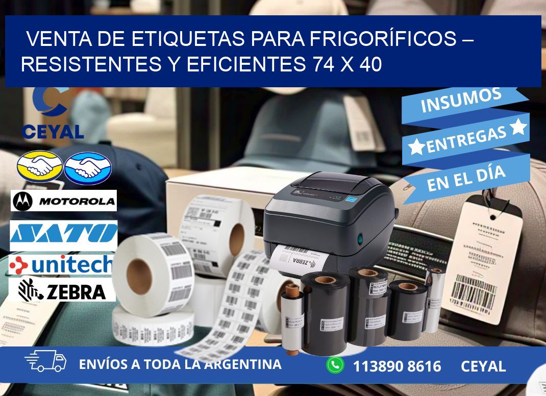 VENTA DE ETIQUETAS PARA FRIGORÍFICOS – RESISTENTES Y EFICIENTES 74 x 40