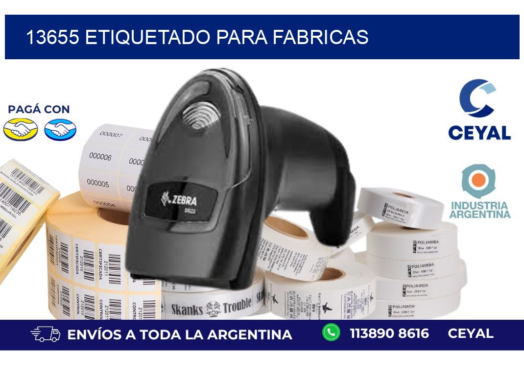 13655 ETIQUETADO PARA FABRICAS