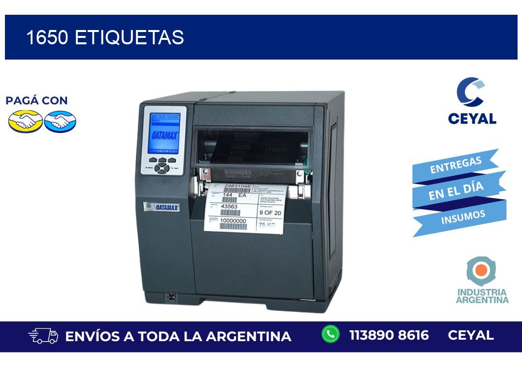 1650 ETIQUETAS