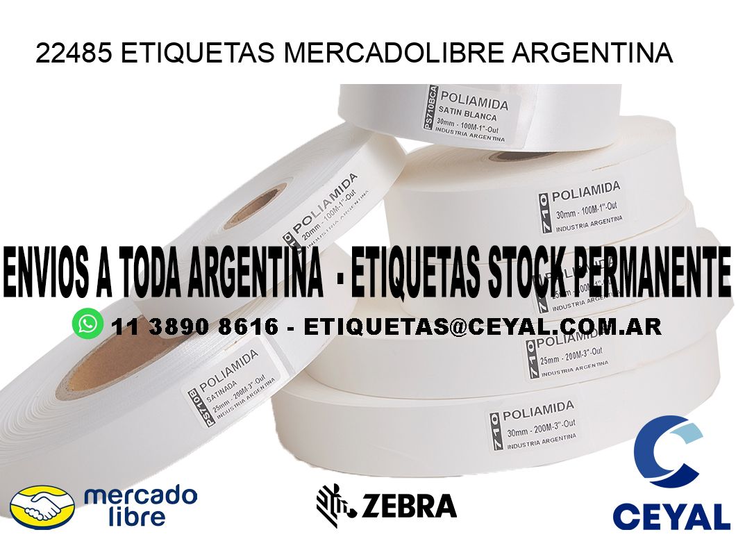 22485 ETIQUETAS MERCADOLIBRE ARGENTINA