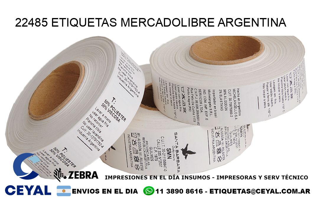 22485 ETIQUETAS MERCADOLIBRE ARGENTINA