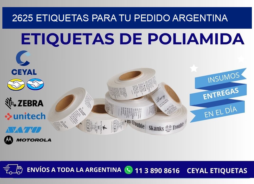 2625 ETIQUETAS PARA TU PEDIDO ARGENTINA