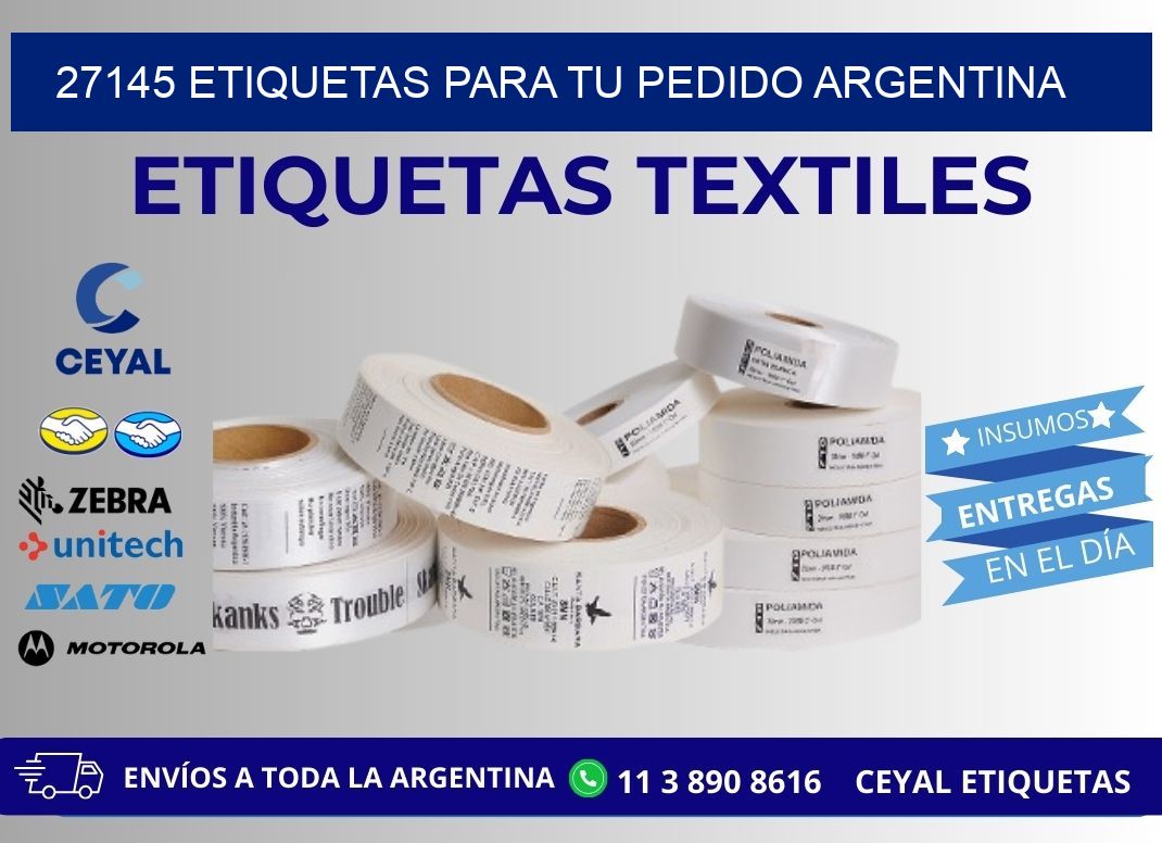 27145 ETIQUETAS PARA TU PEDIDO ARGENTINA