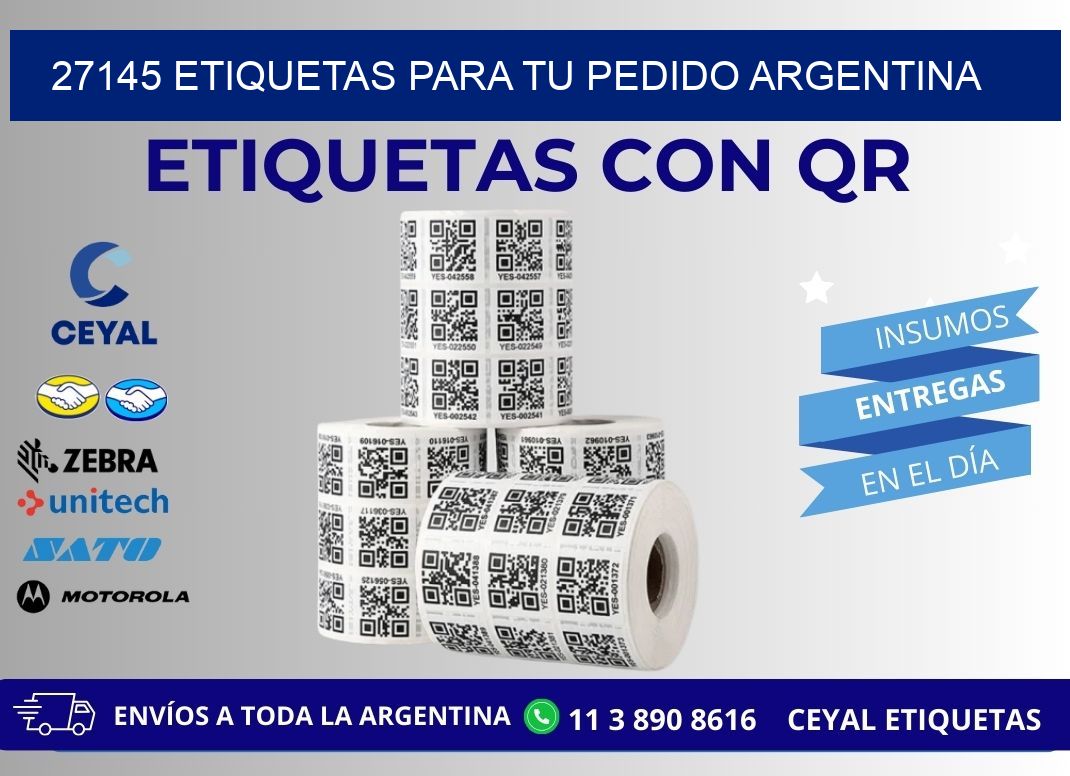 27145 ETIQUETAS PARA TU PEDIDO ARGENTINA