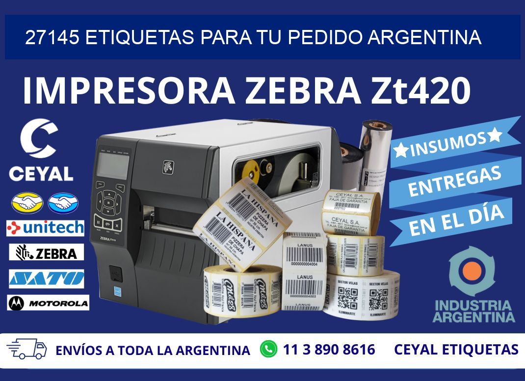 27145 ETIQUETAS PARA TU PEDIDO ARGENTINA