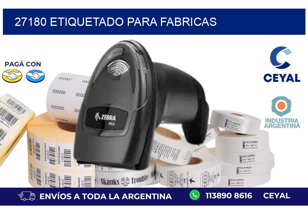 27180 ETIQUETADO PARA FABRICAS