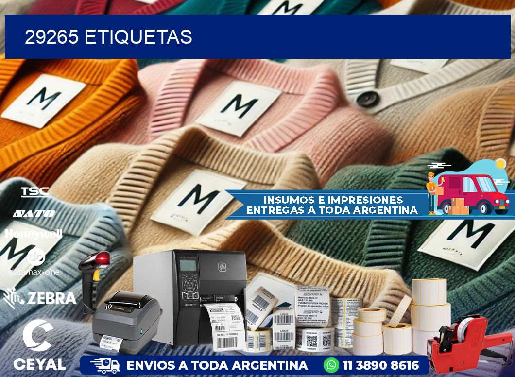 29265 ETIQUETAS