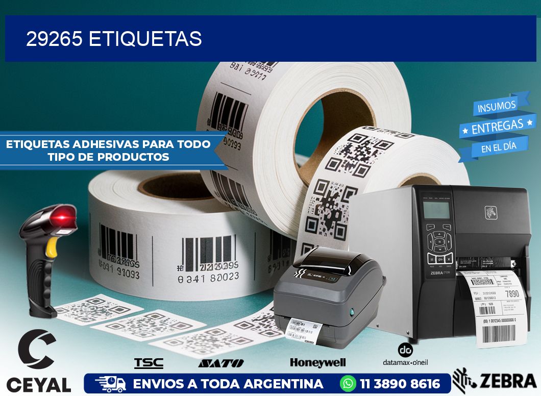 29265 ETIQUETAS