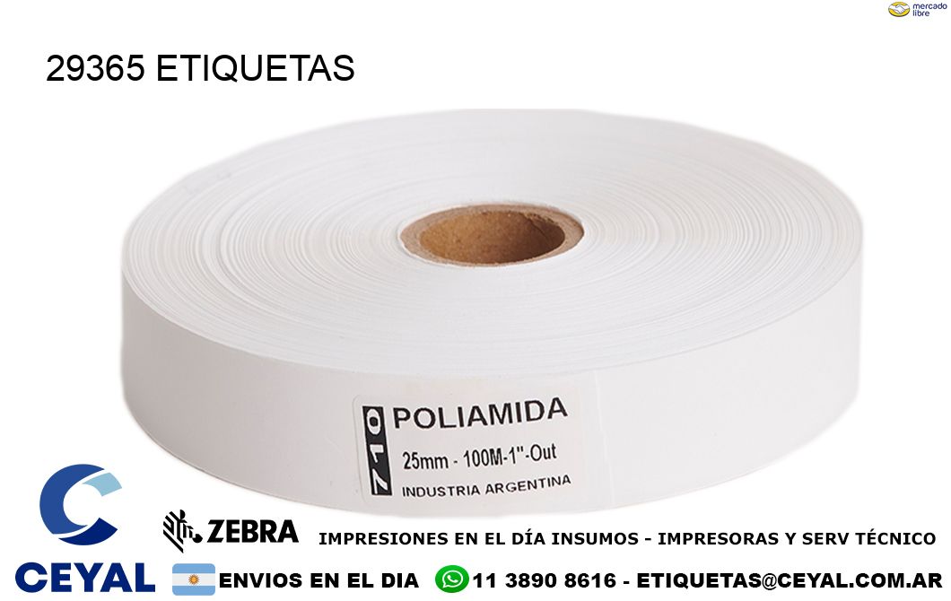 29365 ETIQUETAS
