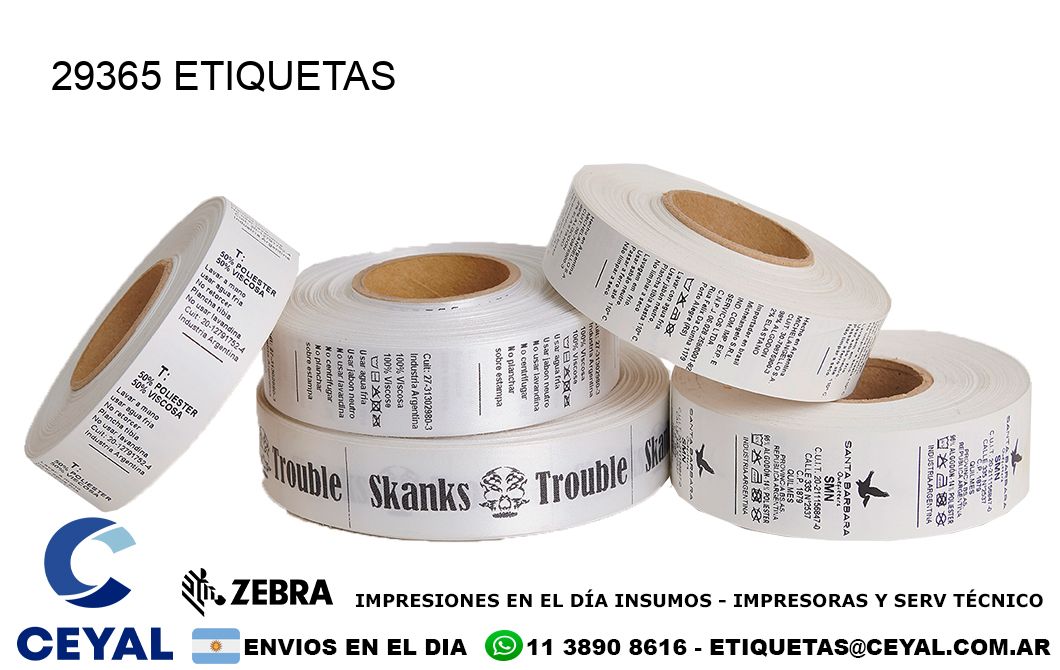 29365 ETIQUETAS