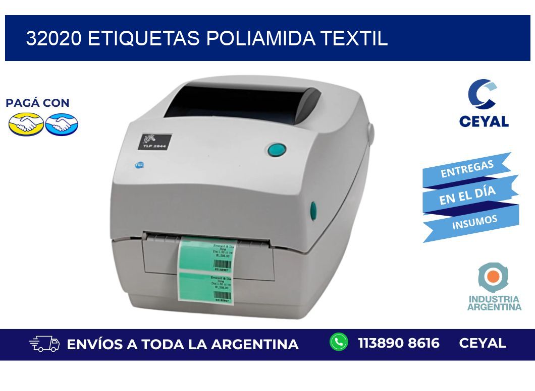 32020 ETIQUETAS POLIAMIDA TEXTIL