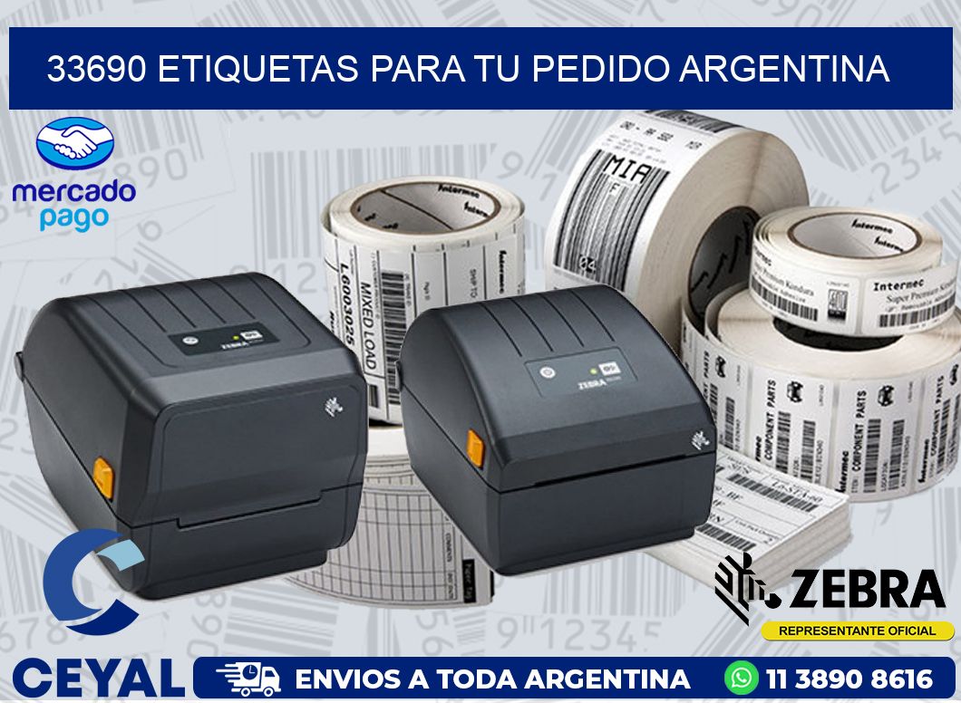 33690 ETIQUETAS PARA TU PEDIDO ARGENTINA