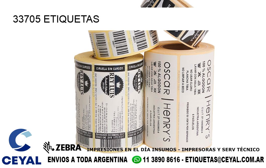 33705 ETIQUETAS