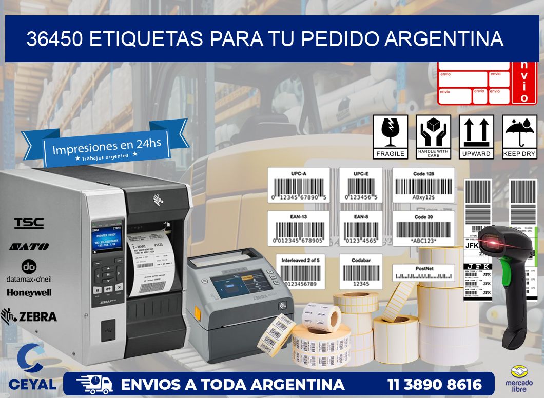 36450 ETIQUETAS PARA TU PEDIDO ARGENTINA
