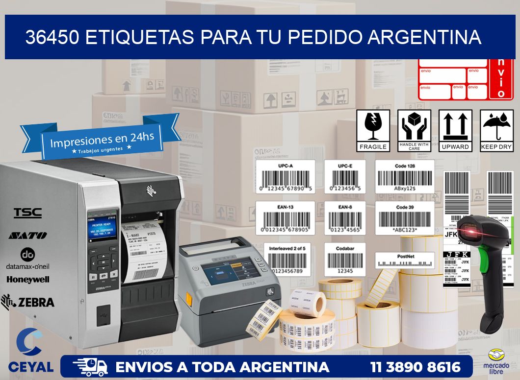 36450 ETIQUETAS PARA TU PEDIDO ARGENTINA