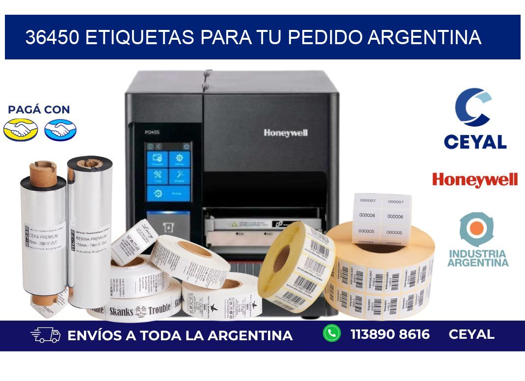 36450 ETIQUETAS PARA TU PEDIDO ARGENTINA