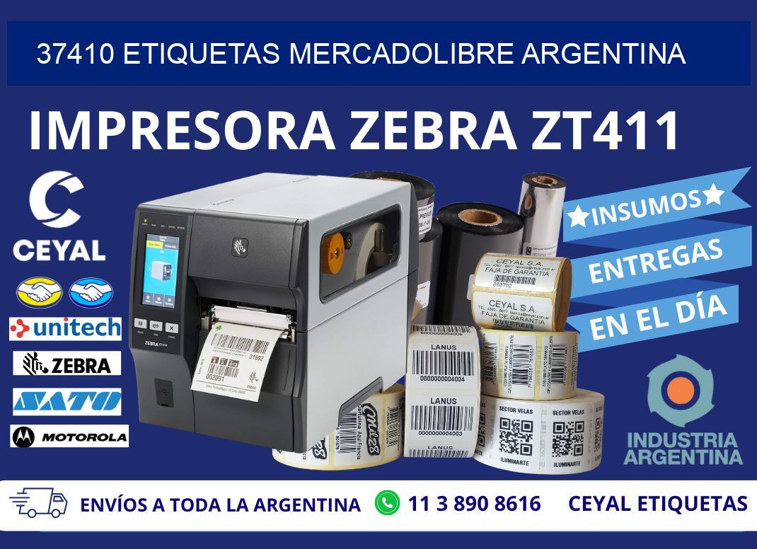 37410 ETIQUETAS MERCADOLIBRE ARGENTINA
