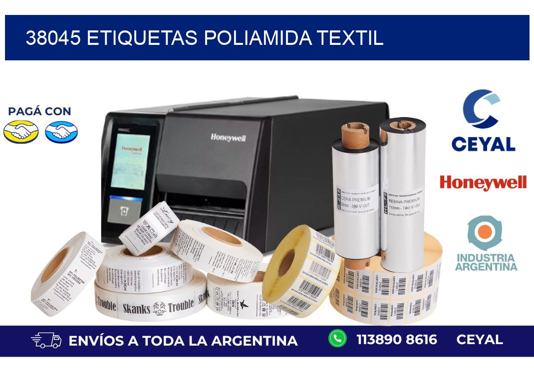 38045 ETIQUETAS POLIAMIDA TEXTIL