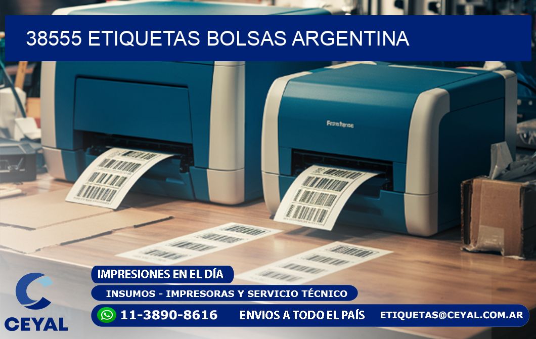 38555 ETIQUETAS BOLSAS ARGENTINA