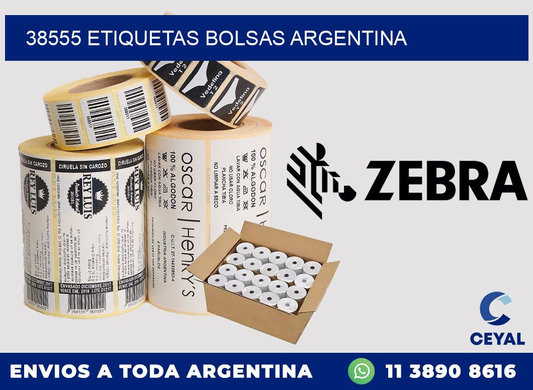 38555 ETIQUETAS BOLSAS ARGENTINA