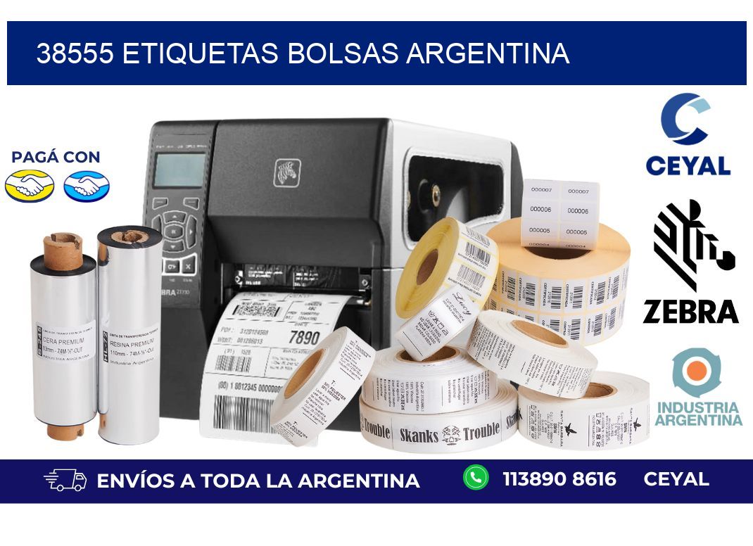 38555 ETIQUETAS BOLSAS ARGENTINA