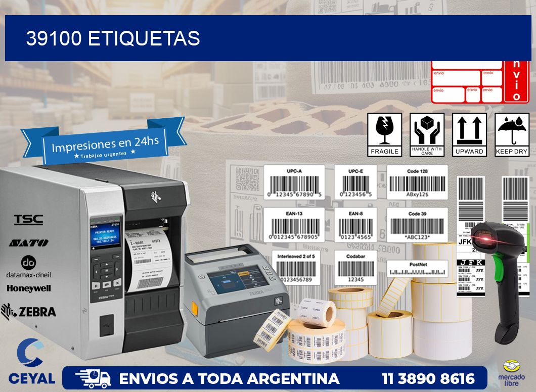 39100 ETIQUETAS