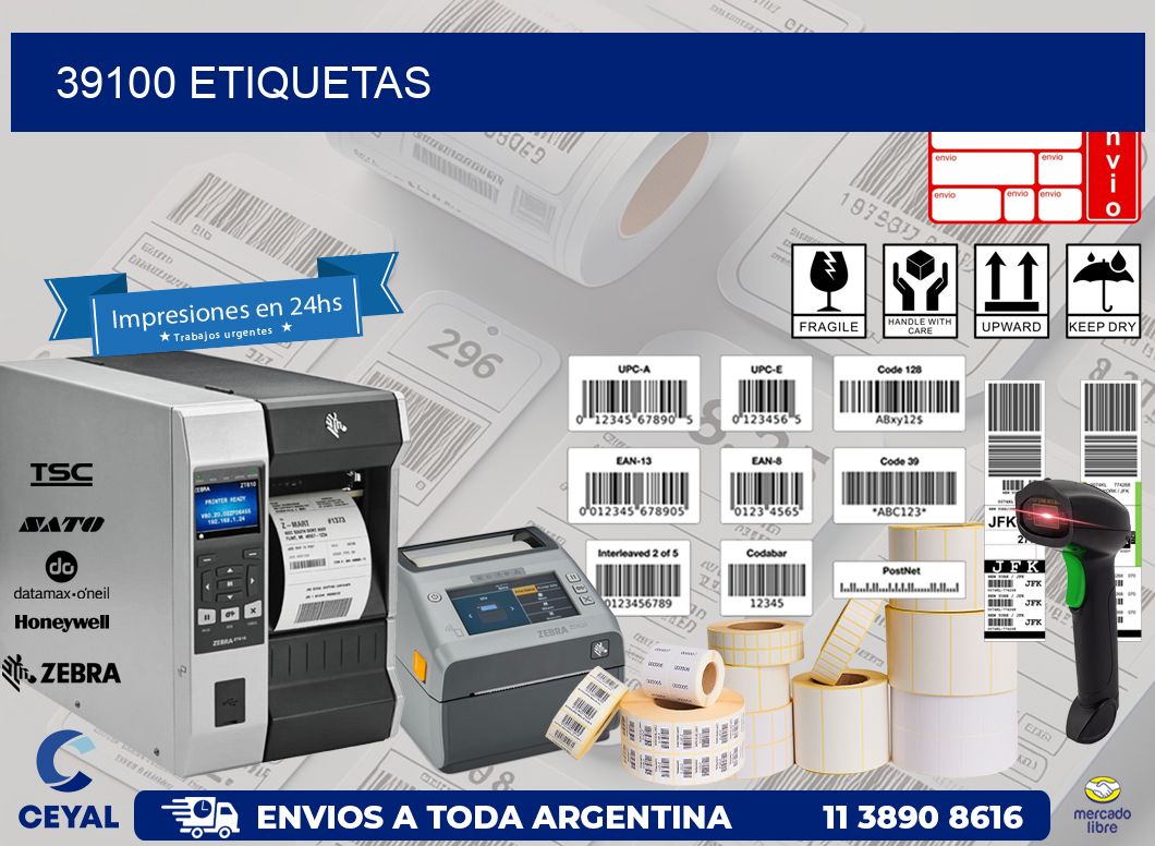 39100 ETIQUETAS