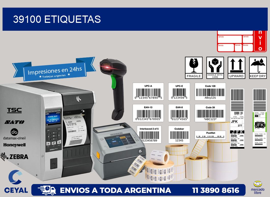39100 ETIQUETAS