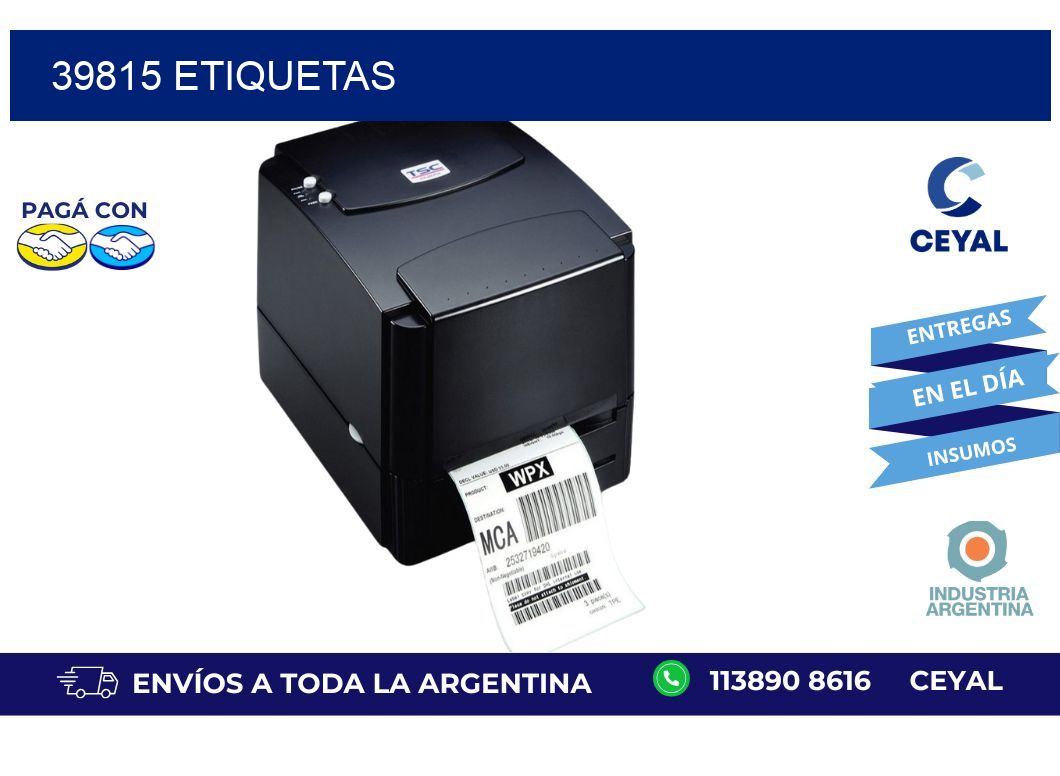 39815 ETIQUETAS
