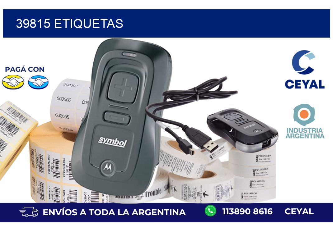 39815 ETIQUETAS
