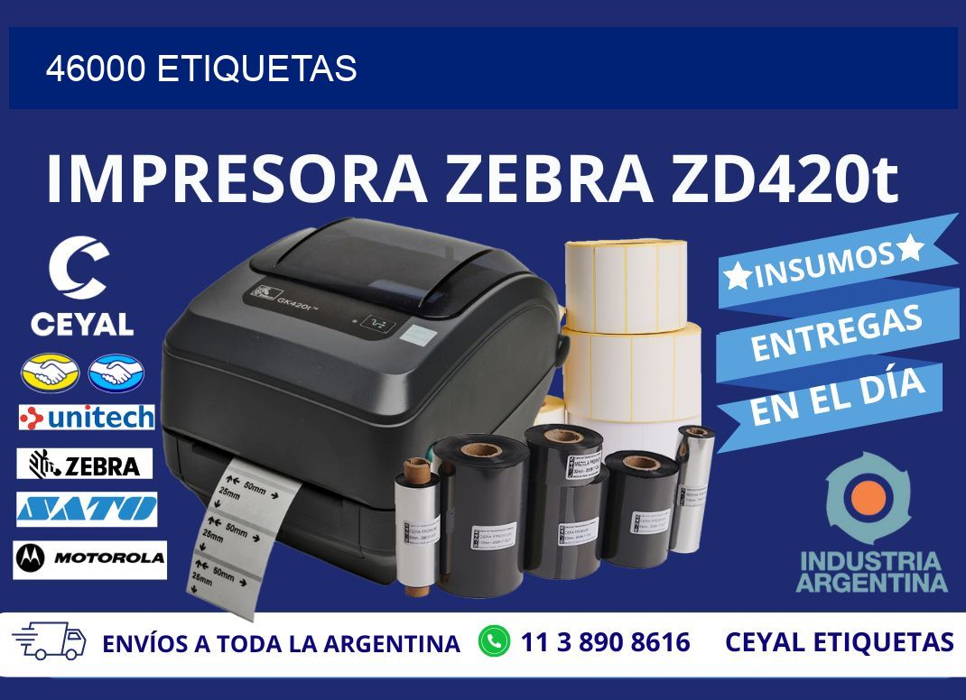 46000 ETIQUETAS