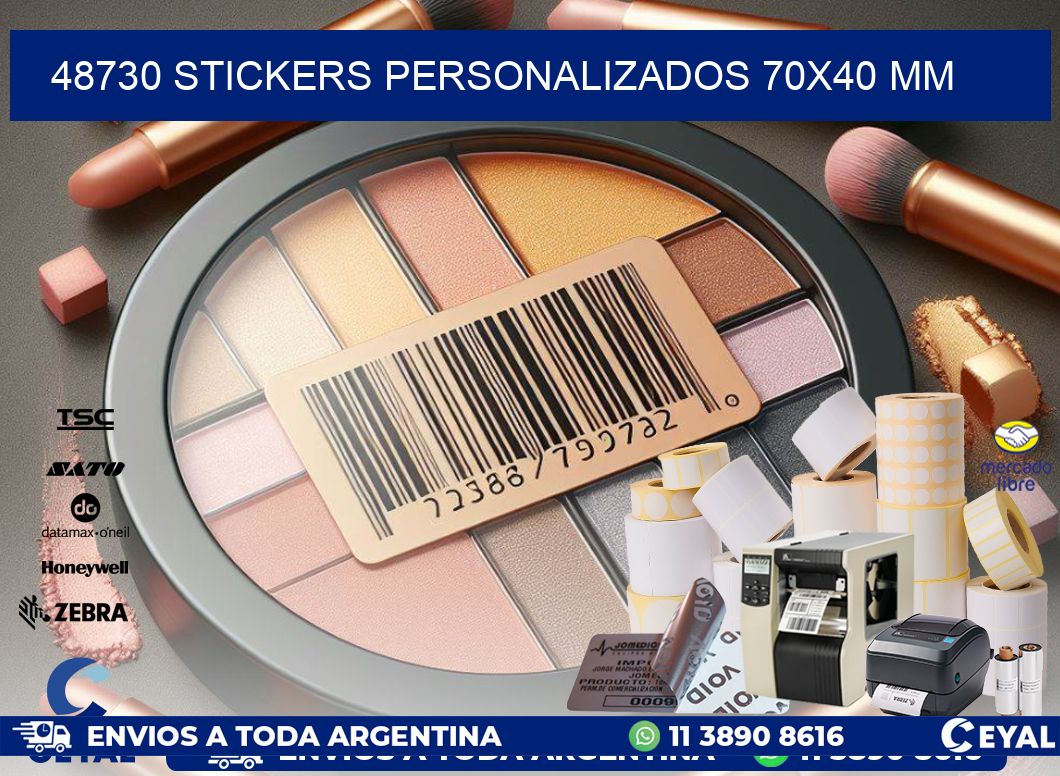 48730 STICKERS PERSONALIZADOS 70×40 mm