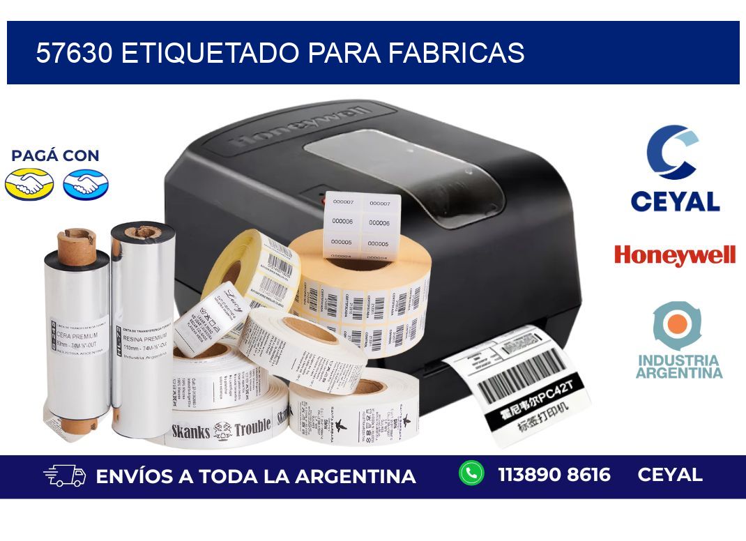 57630 ETIQUETADO PARA FABRICAS
