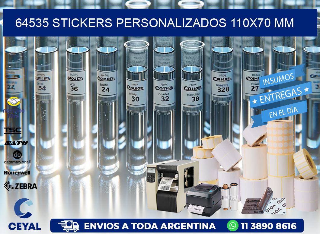 64535 STICKERS PERSONALIZADOS 110×70 mm