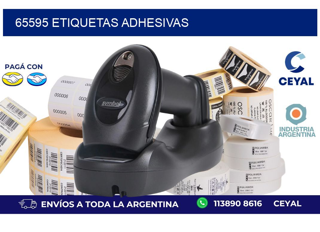65595 ETIQUETAS ADHESIVAS
