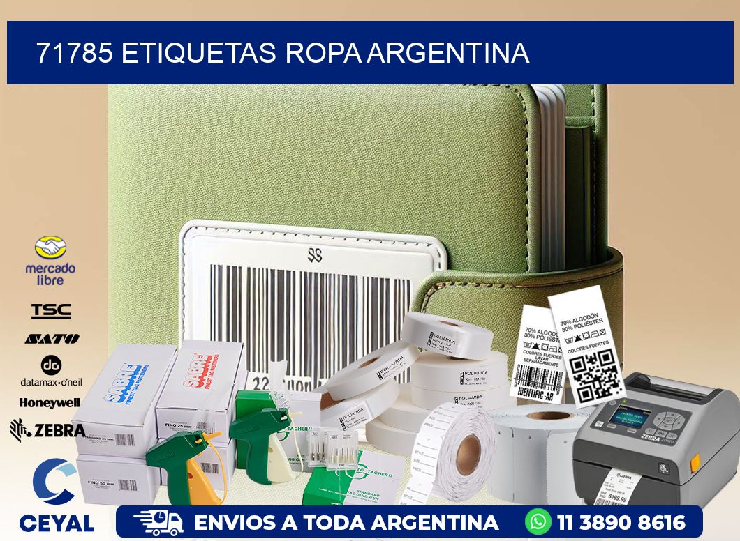 71785 ETIQUETAS ROPA ARGENTINA