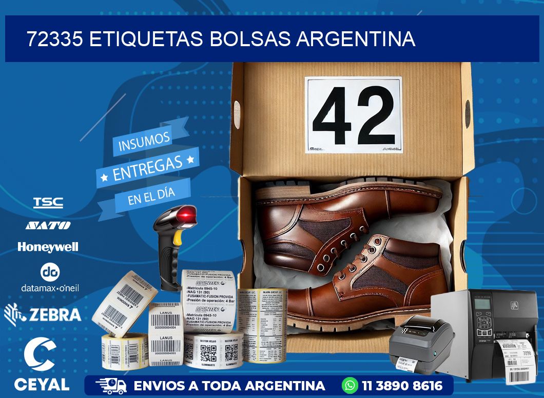 72335 ETIQUETAS BOLSAS ARGENTINA