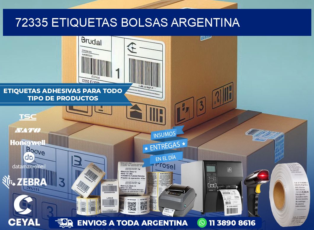 72335 ETIQUETAS BOLSAS ARGENTINA