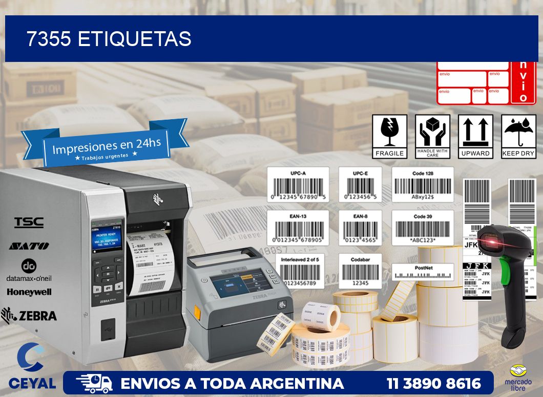 7355 ETIQUETAS