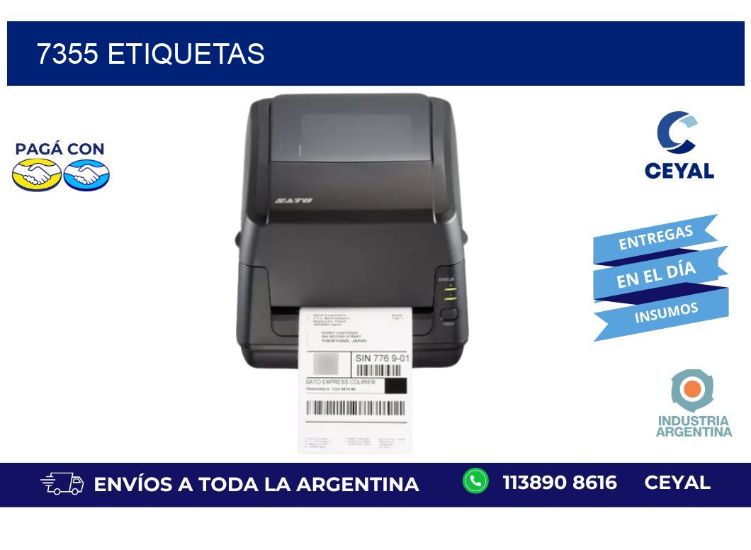 7355 ETIQUETAS