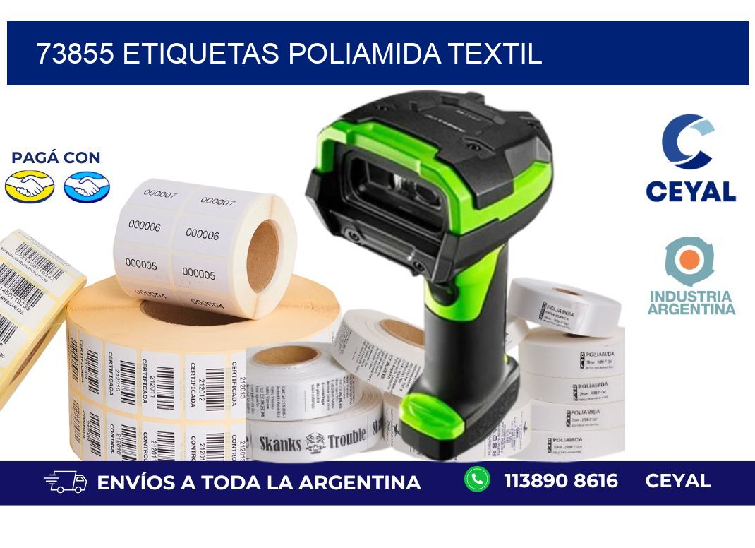 73855 ETIQUETAS POLIAMIDA TEXTIL