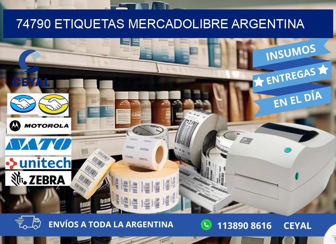 74790 ETIQUETAS MERCADOLIBRE ARGENTINA