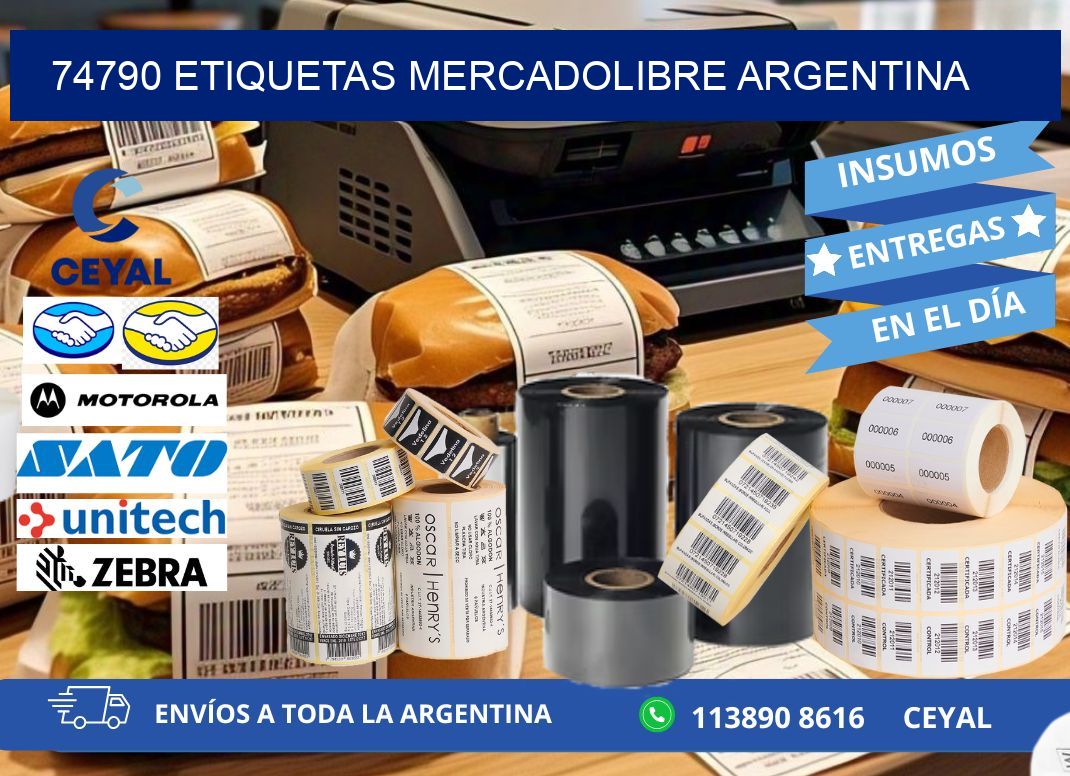 74790 ETIQUETAS MERCADOLIBRE ARGENTINA